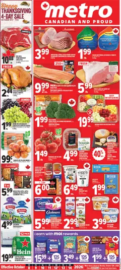 Preview Metro weekly flyer / circulaire valid from Oct 8, 2026