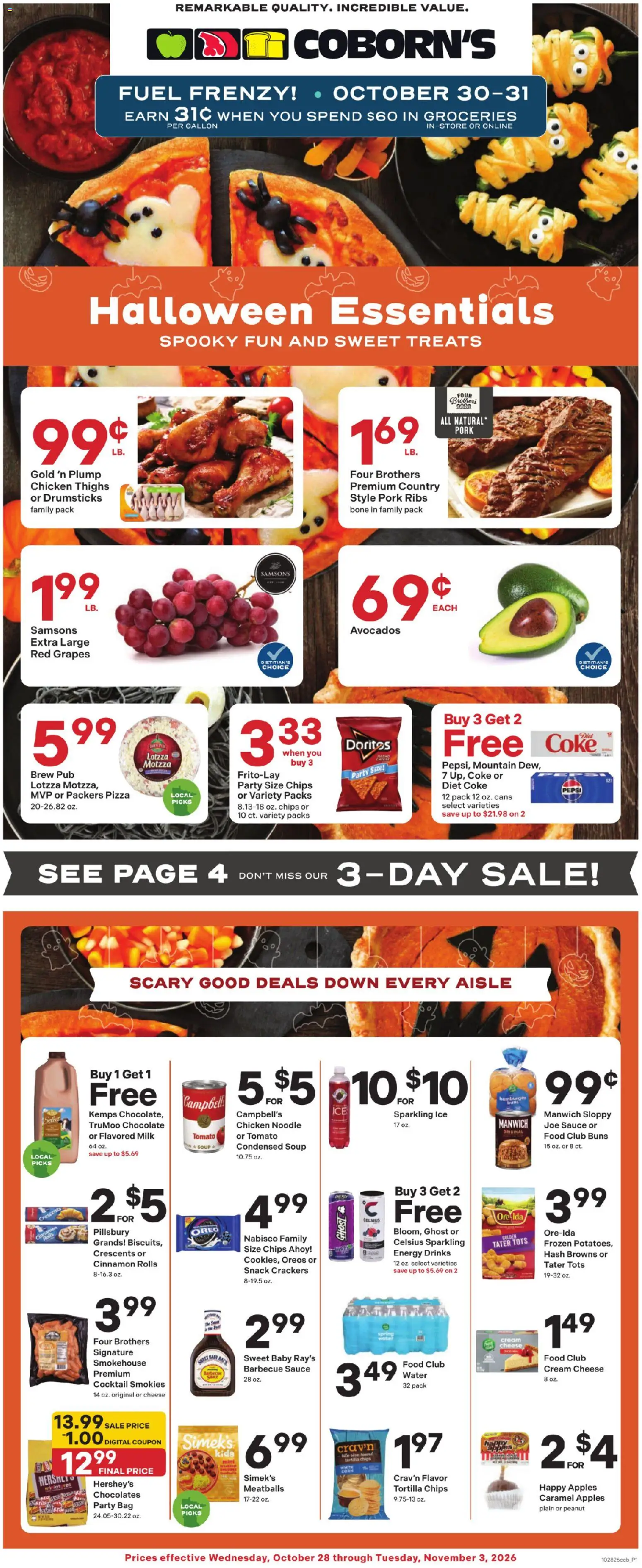 Coborn's Weekly Ad - page 1- valid from 10/28/2026