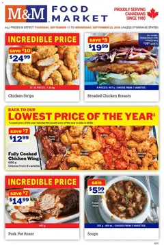Preview M&M Food Market weekly flyer / circulaire valid from Sep 17, 2026