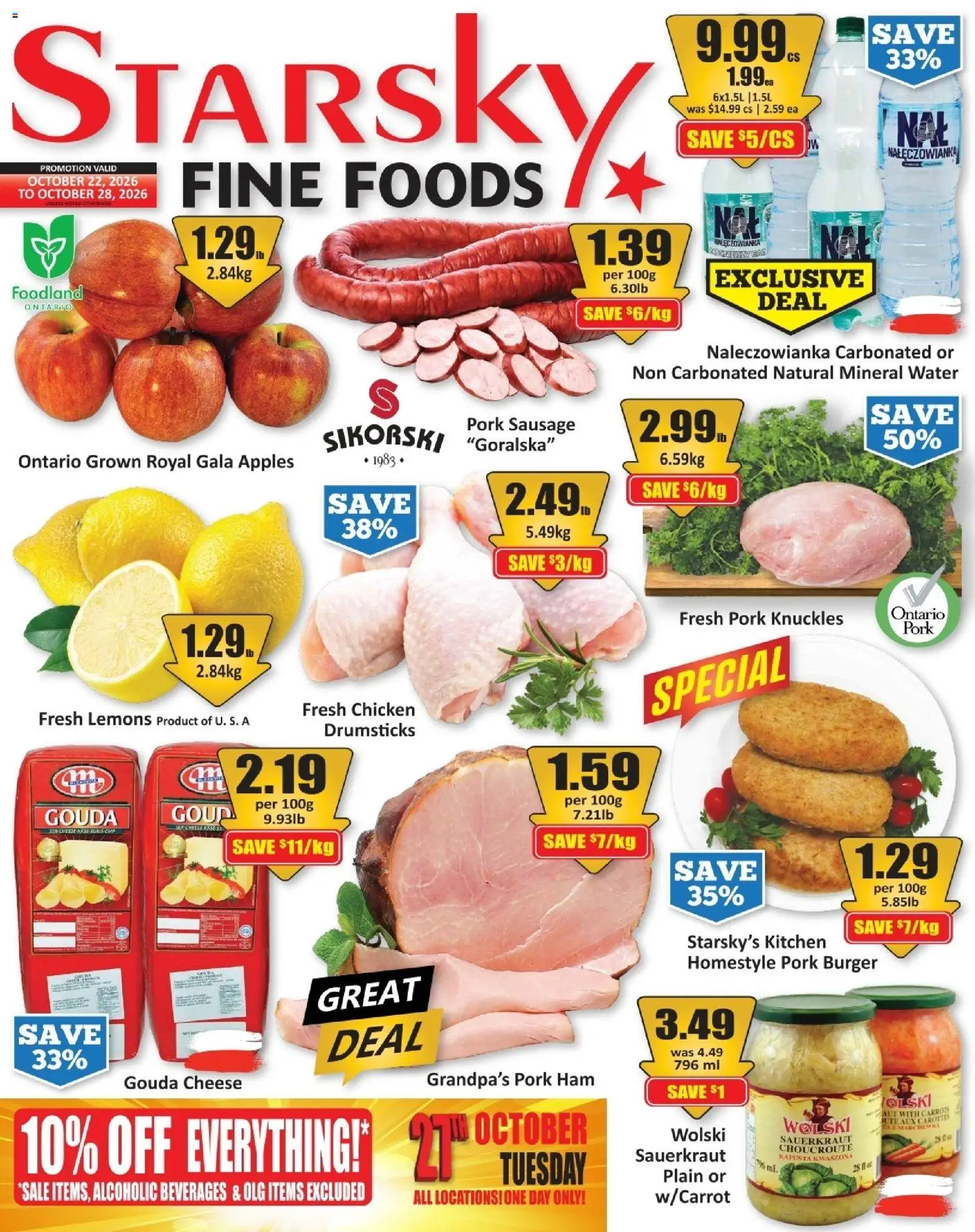 Starsky weekly flyer / circulaire - page 1- valid from Oct 22, 2026