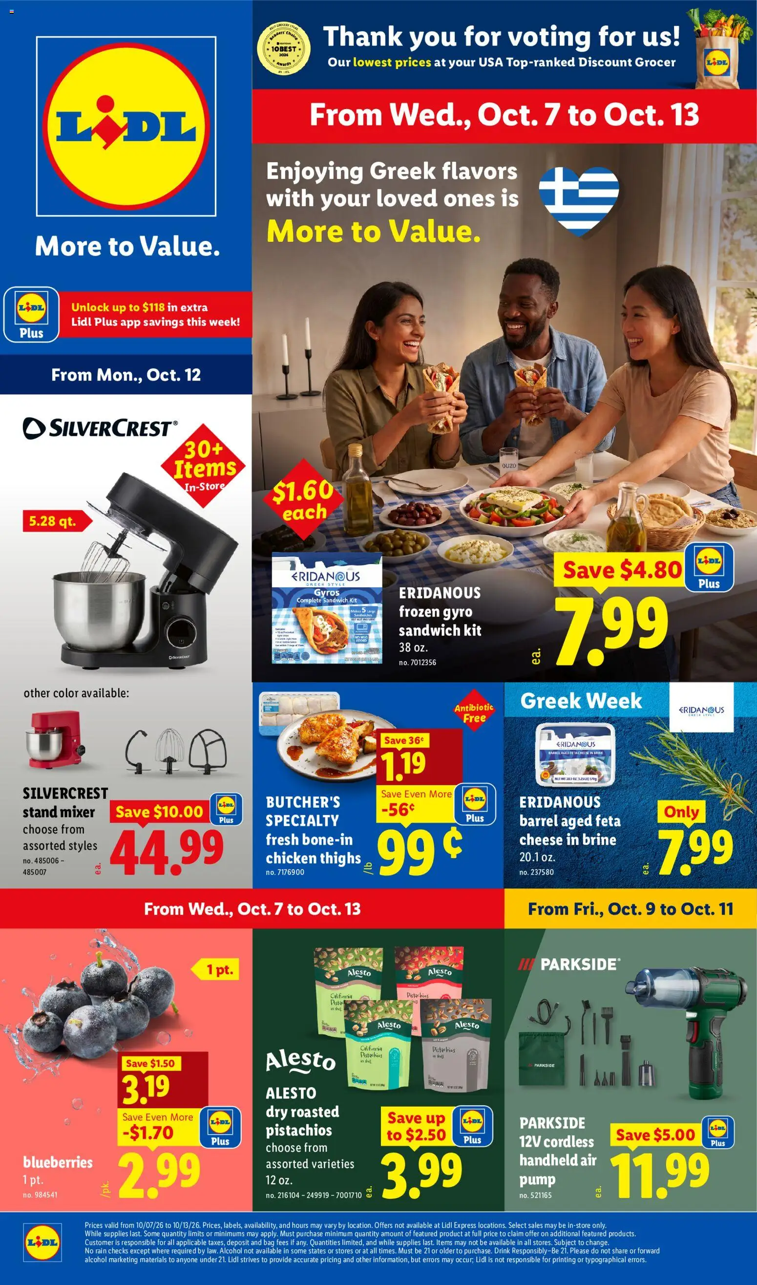 Lidl Weekly Ad - page 1- valid from 10/07/2026