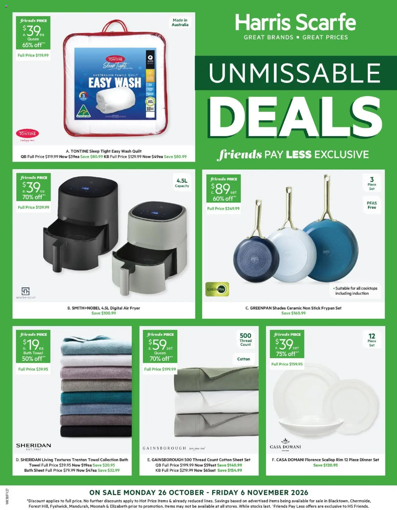 Harris Scarfe catalogue - page 1- valid from 26/10/2026