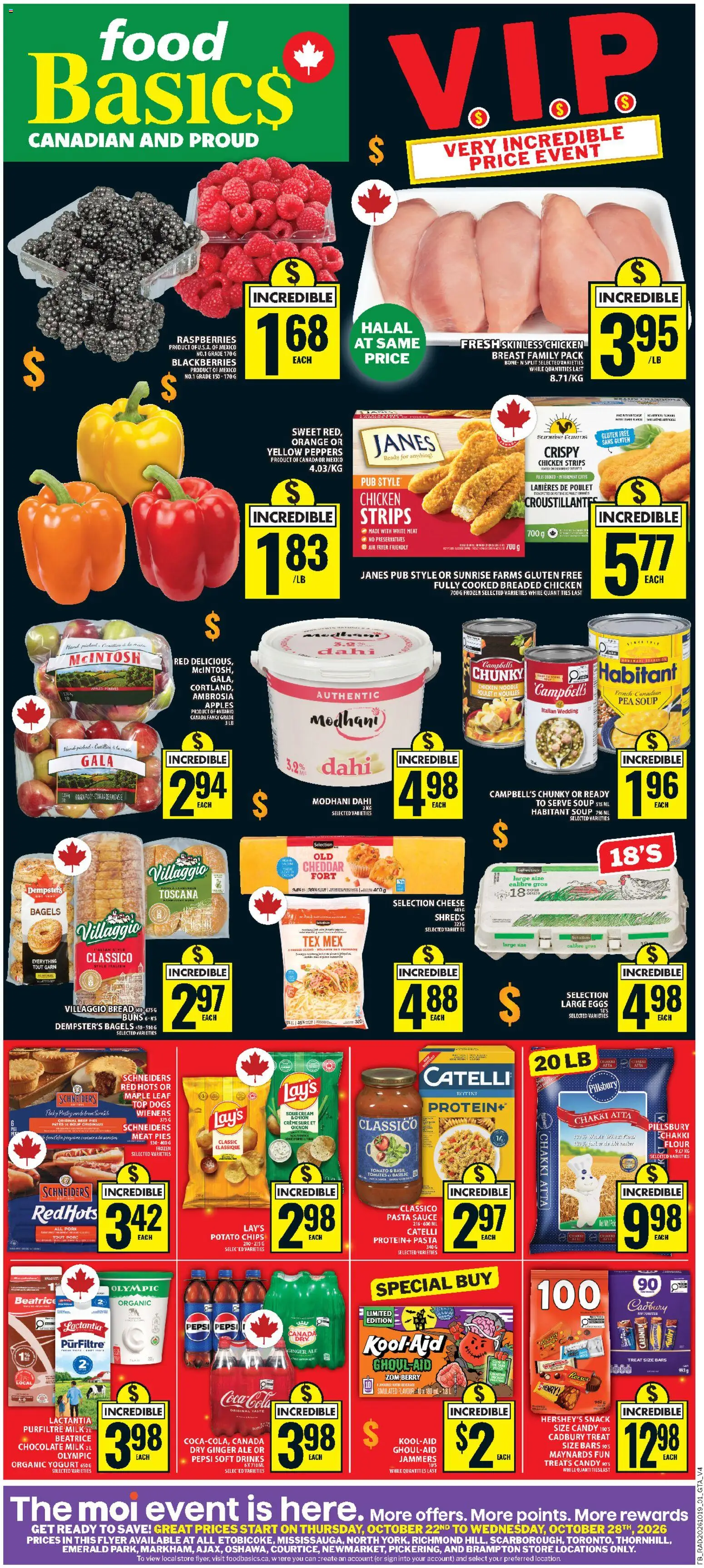 Food Basics weekly flyer / circulaire - page 1- valid from Oct 22, 2026