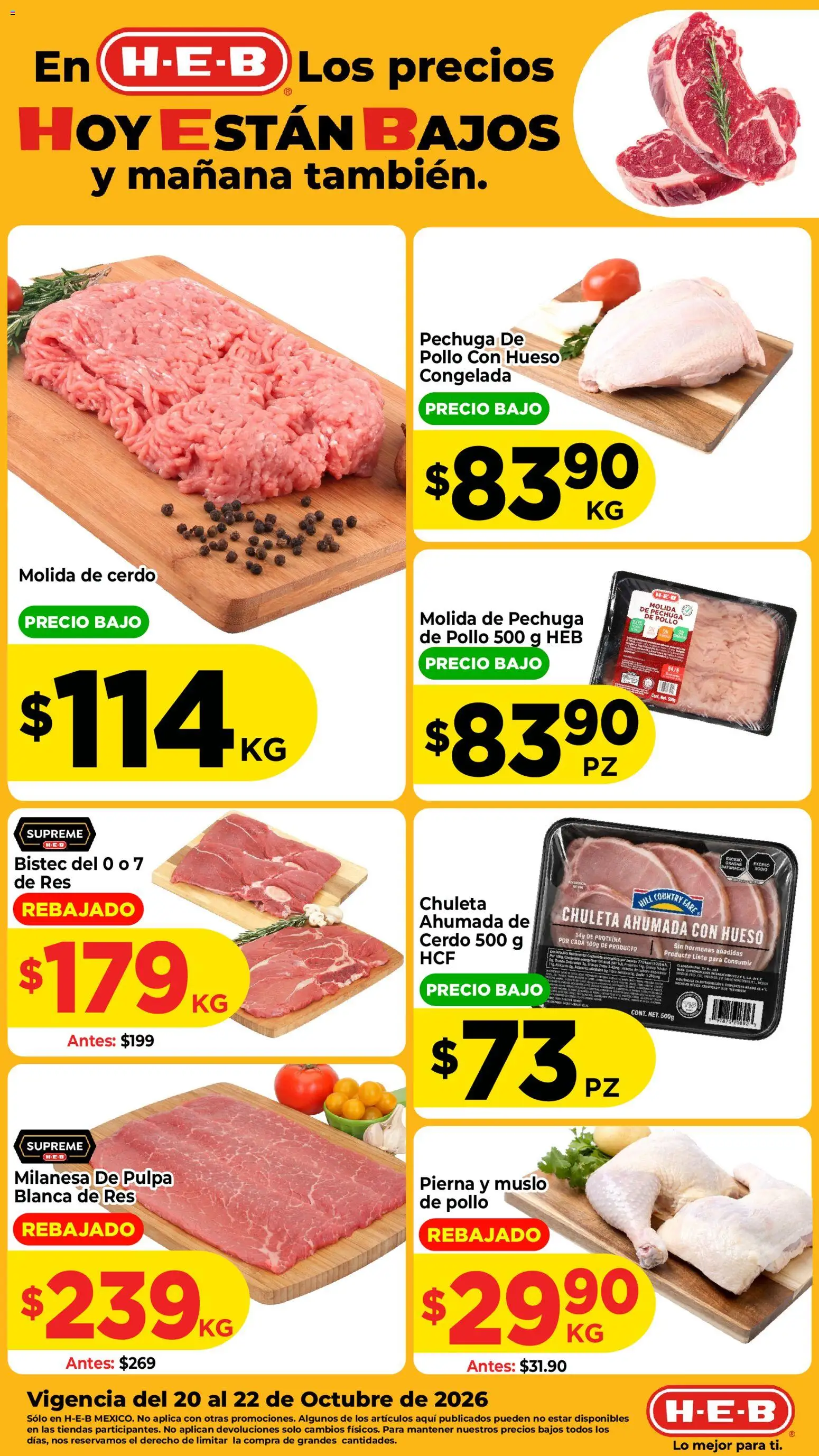 H-E-B folleto - página 1- válido desde 20/10/2026