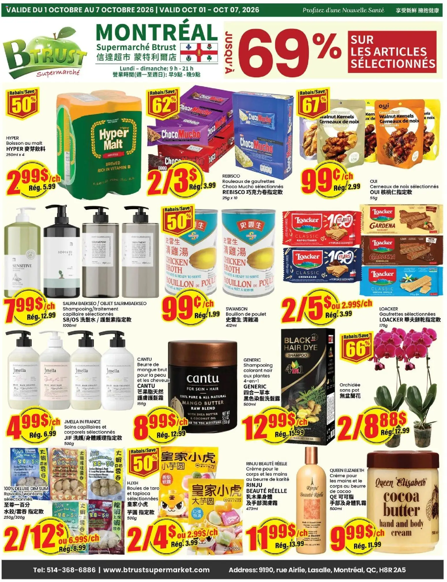 Btrust Supermarket weekly flyer / circulaire - page 1- valid from Oct 1, 2026