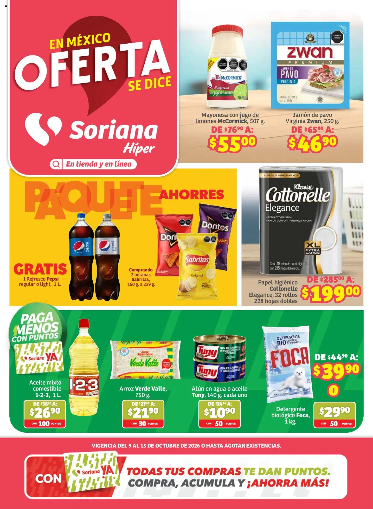Soriana folleto En México Oferta se dice Soriana - página 1- válido desde 09/10/2026
