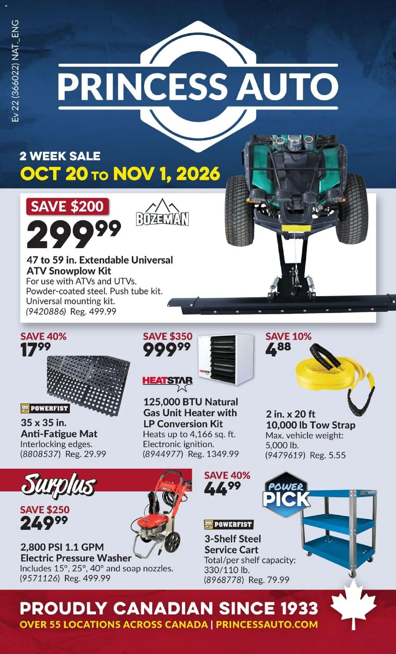 Princess Auto flyer - 2 Week Sale! - page 1- valid from Oct 20, 2026