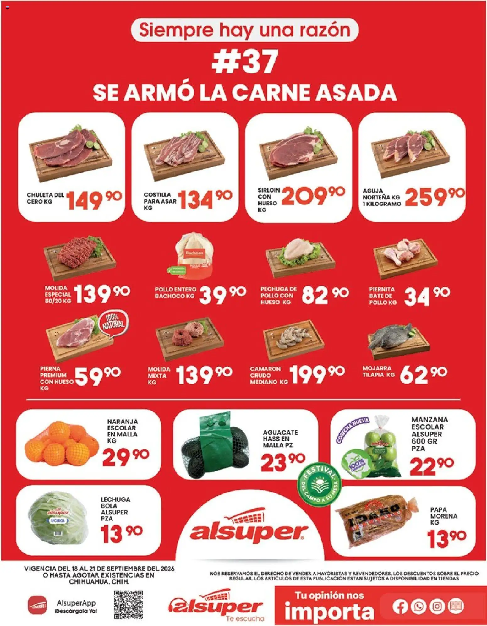 Alsuper folleto - página 1- válido desde 18/09/2026