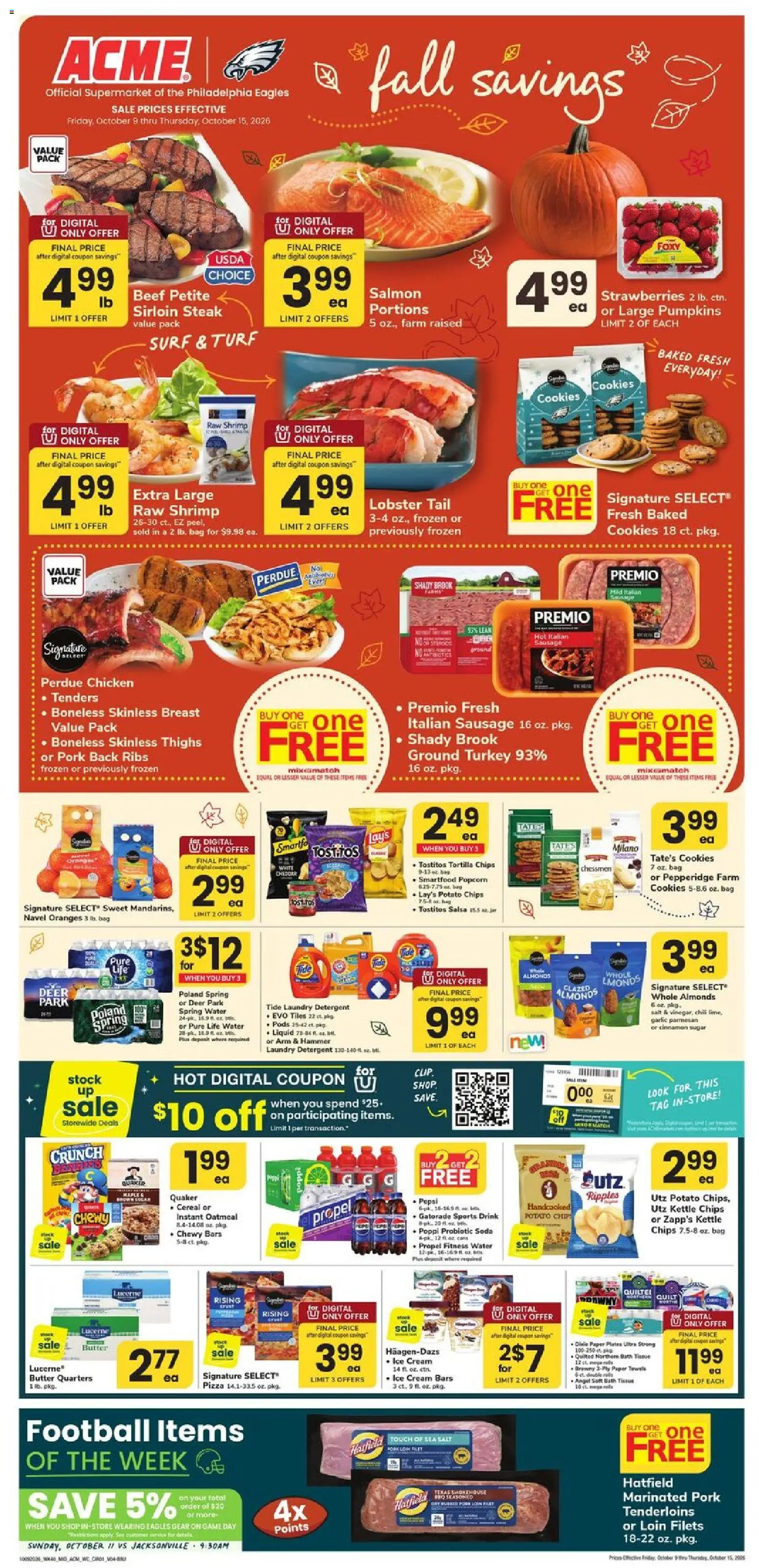 Acme Weekly Ad - page 1- valid from 10/09/2026