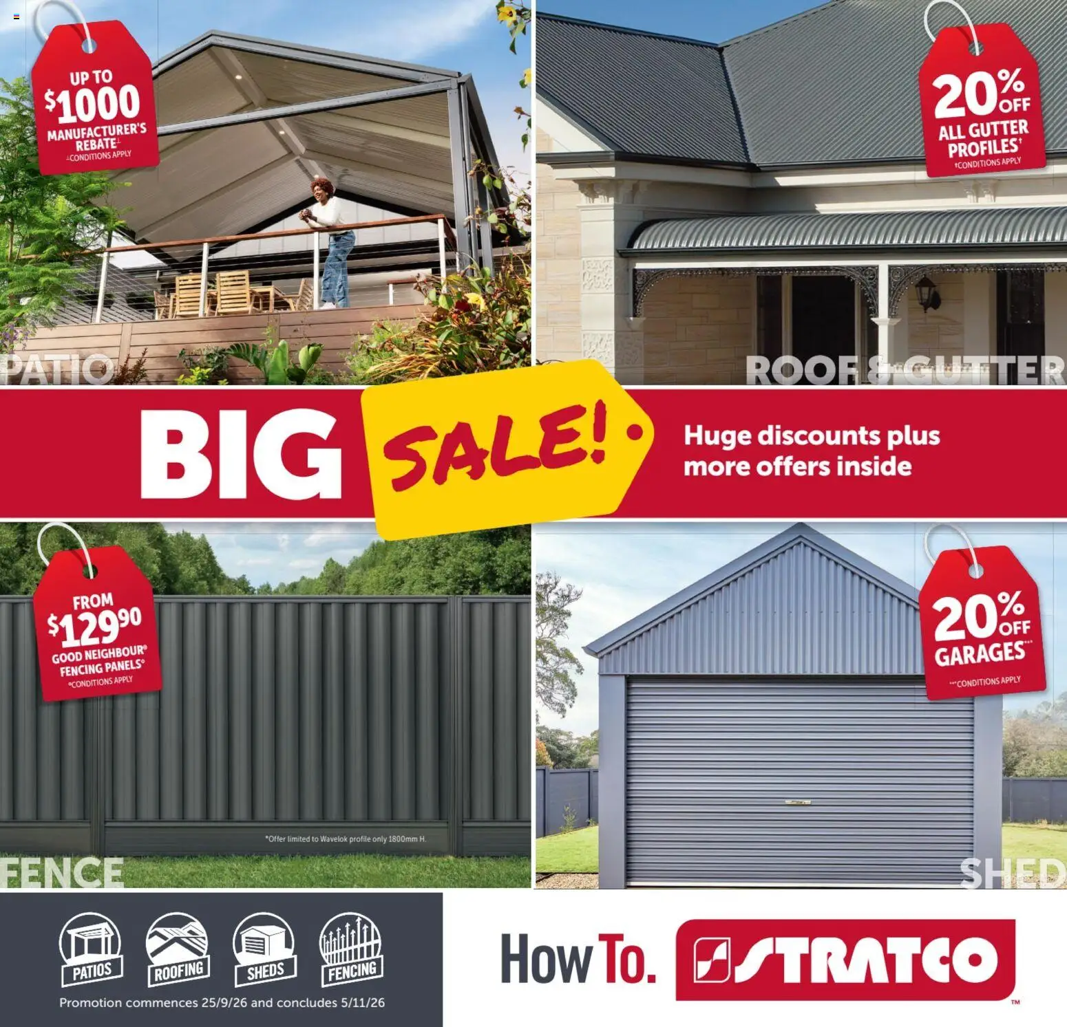 Stratco catalogue - page 1- valid from 25/09/2026