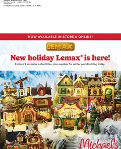 Preview Michaels weekly flyer / circulaire valid from Sep 18, 2026