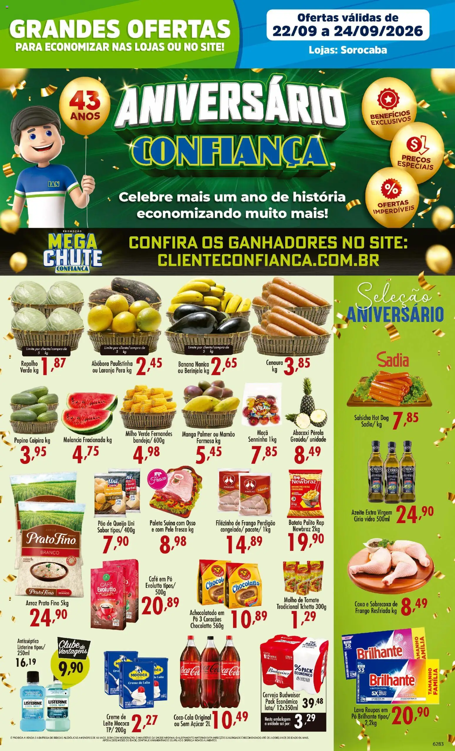 Confiança - Ofertas da semana - página 1- válido a partir de 22/09/2026
