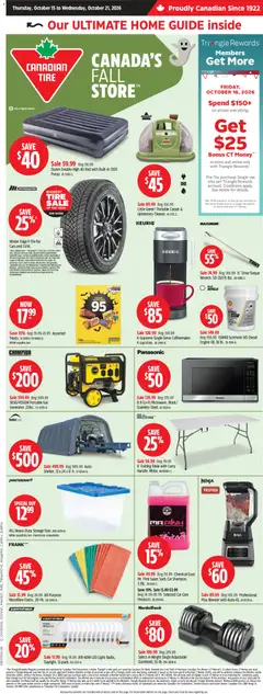 Preview Canadian Tire weekly flyer valid from Oct 15, 2026
