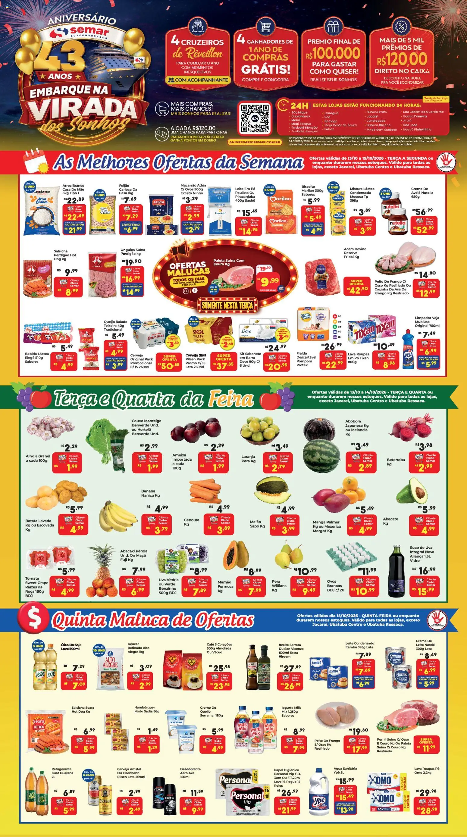 Semar Supermercado - Ofertas da semana - página 1- válido a partir de 13/10/2026
