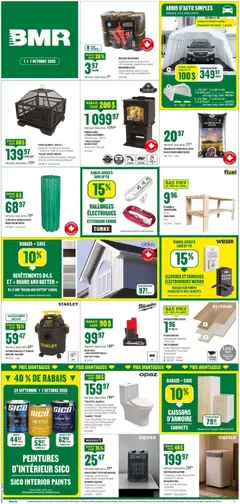 Preview BMR weekly flyer / circulaire valid from Oct 1, 2026