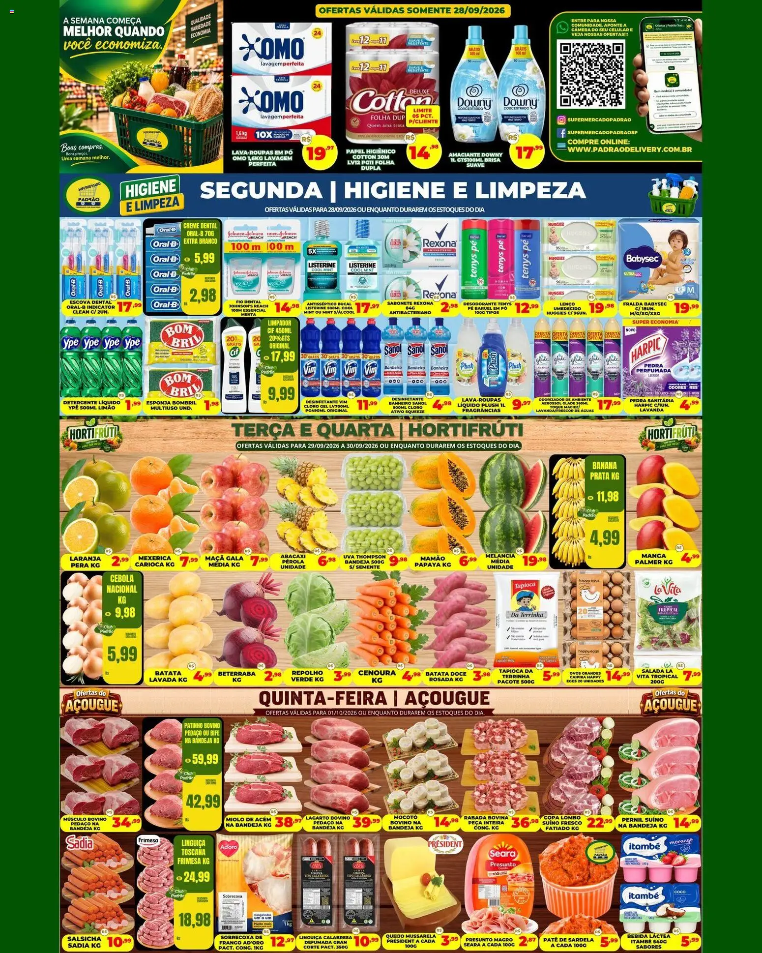 Supermercado Padrão - Ofertas da semana - página 1- válido a partir de 28/09/2026
