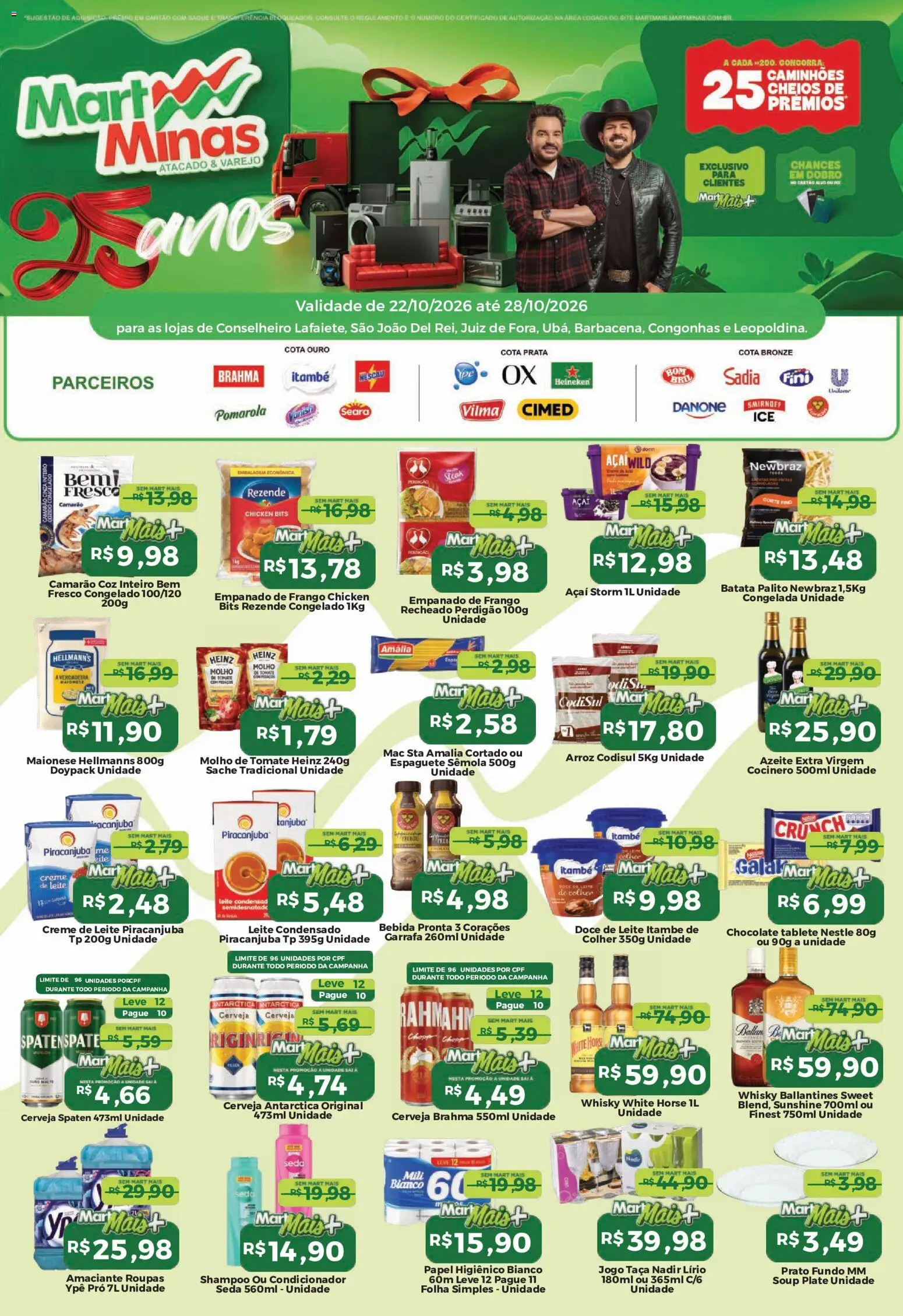 Mart Minas ofertas - página 1- válido a partir de 22/10/2026
