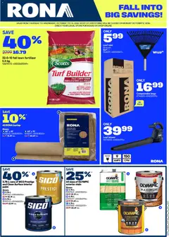Preview Rona weekly flyer valid from Oct 1, 2026