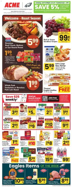 Preview Acme Weekly Ad valid from 09/18/2026