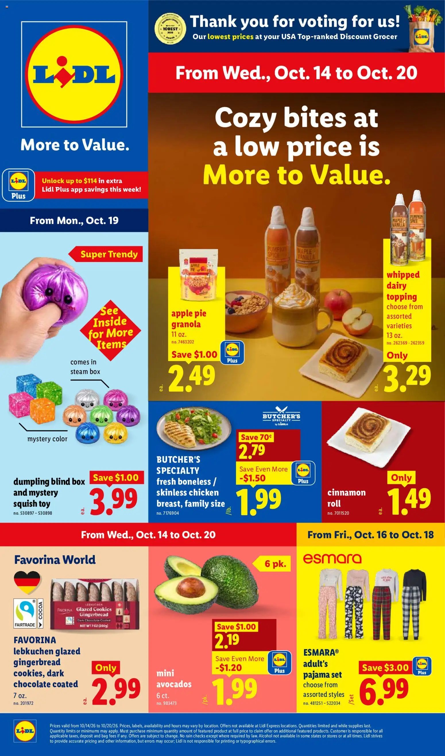 Lidl Weekly Ad - page 1- valid from 10/14/2026