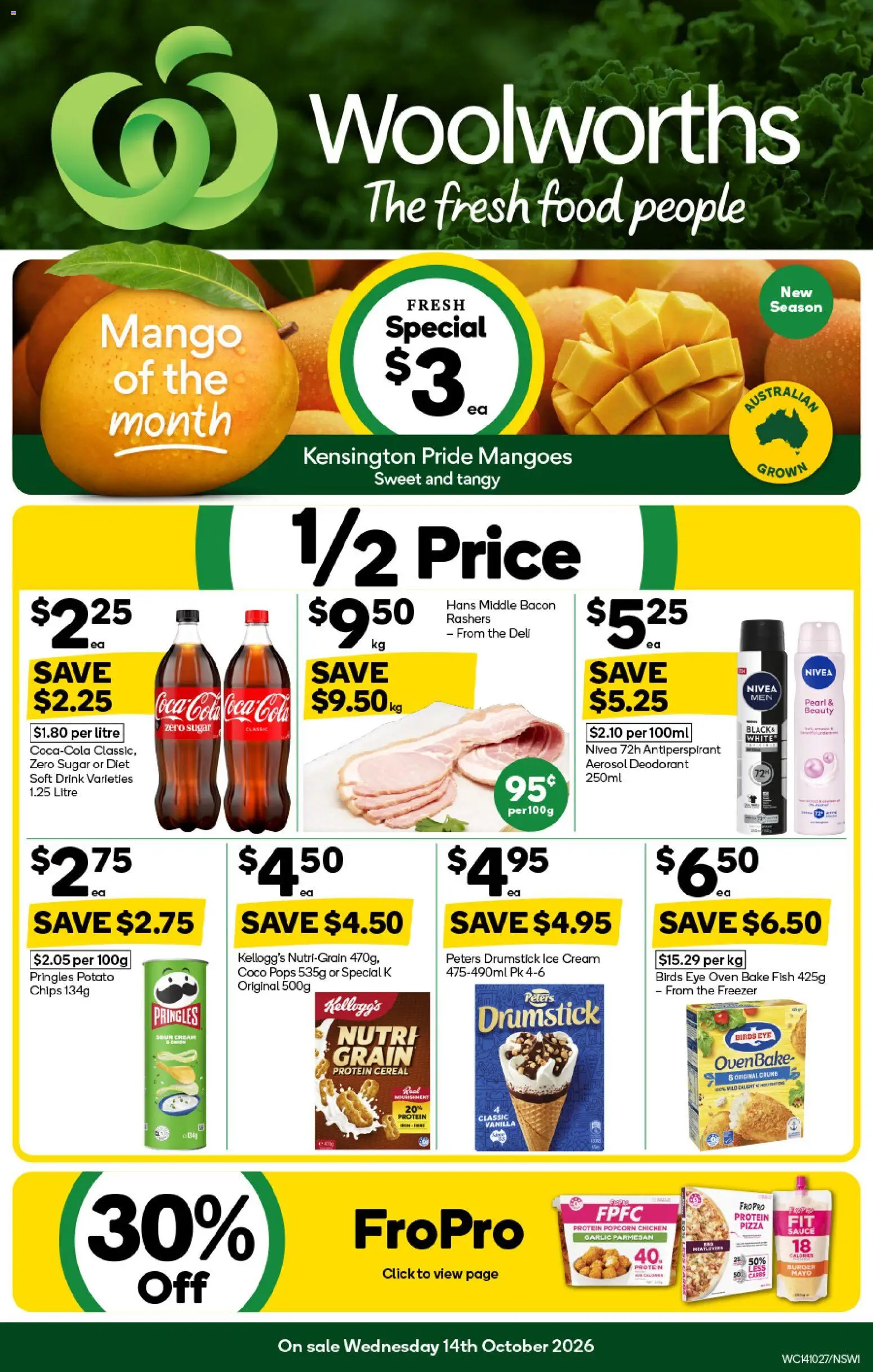 Woolworths catalogue - page 1- valid from 14/10/2026