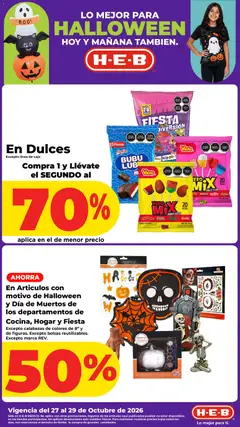 H-E-B folleto válido desde 27/10/2026
