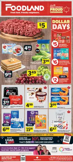 Preview Foodland weekly flyer / circulaire valid from Sep 17, 2026