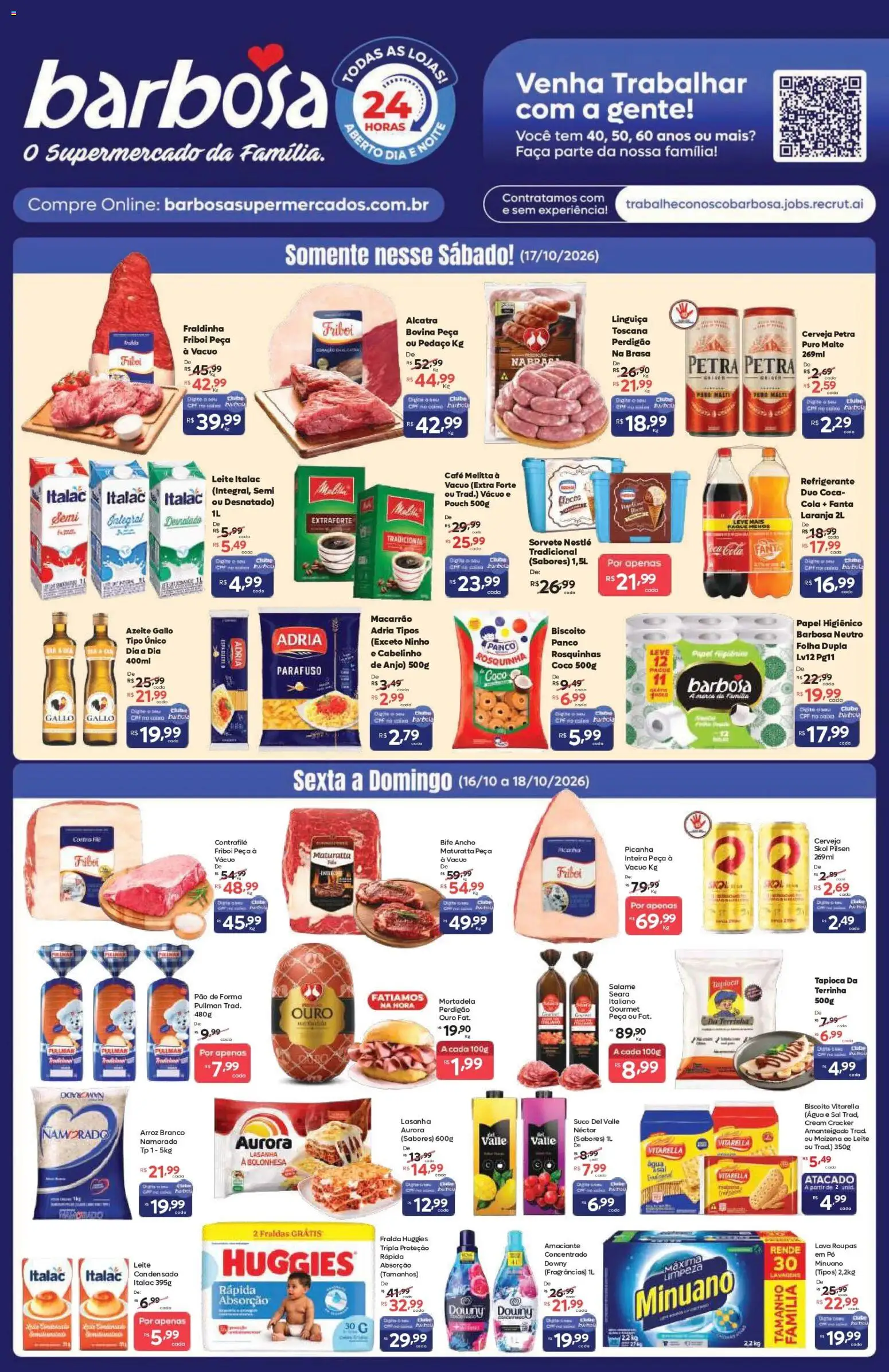 Barbosa Supermercados - Ofertas da semana - página 1- válido a partir de 16/10/2026

