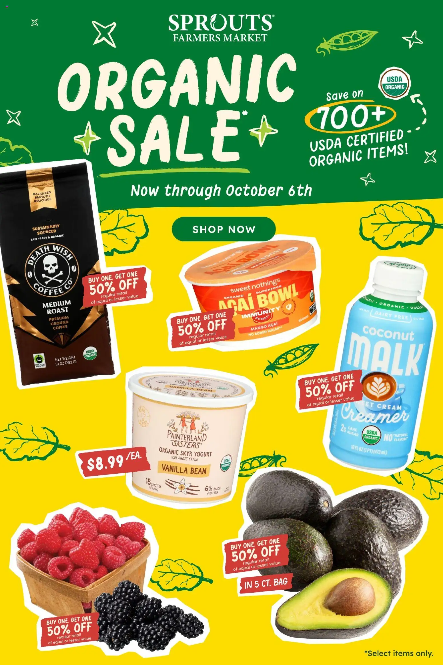 Sprouts Weekly Ad - page 1- valid from 09/30/2026