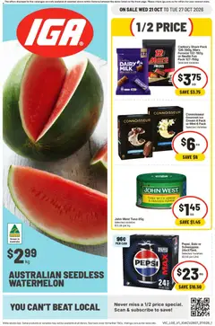 IGA catalogue preview - valid from 21/10/2026