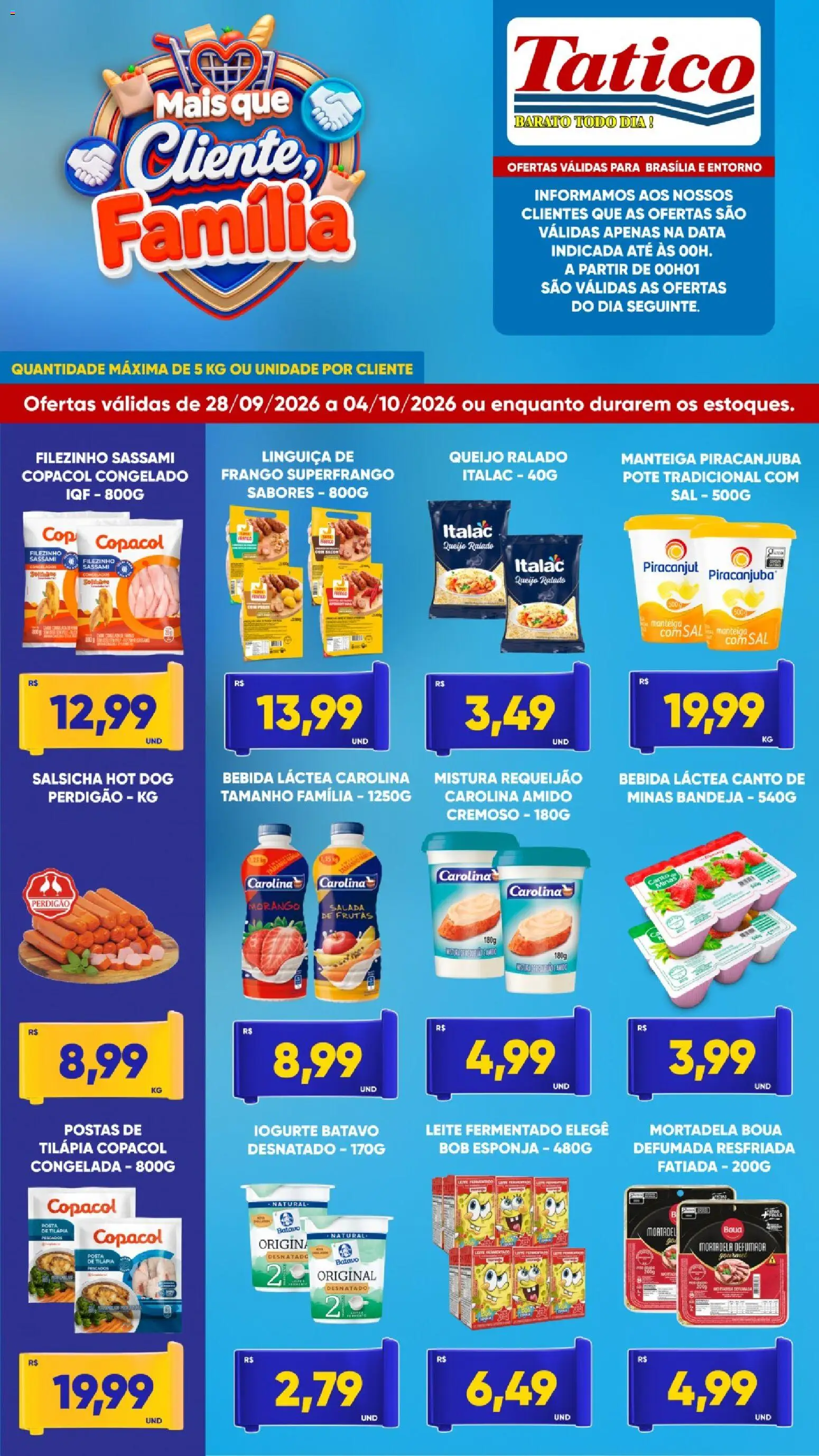 Tatico - Ofertas da semana - página 1- válido a partir de 28/09/2026
