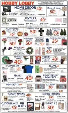 Preview Hobby Lobby Weekly Ad valid from 09/27/2026