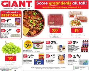 Preview Giant Weekly Ad valid from 09/25/2026