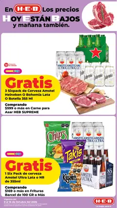 H-E-B folleto válido desde 09/10/2026