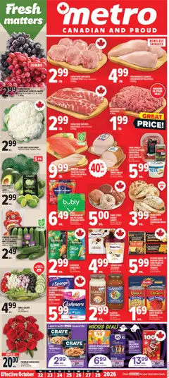 Preview Metro weekly flyer / circulaire valid from Oct 22, 2026