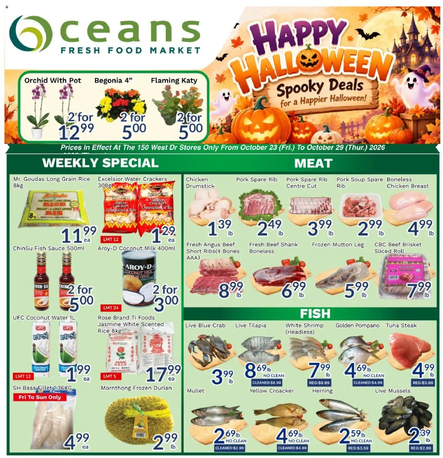 Oceans weekly flyer / circulaire - page 1- valid from Oct 23, 2026