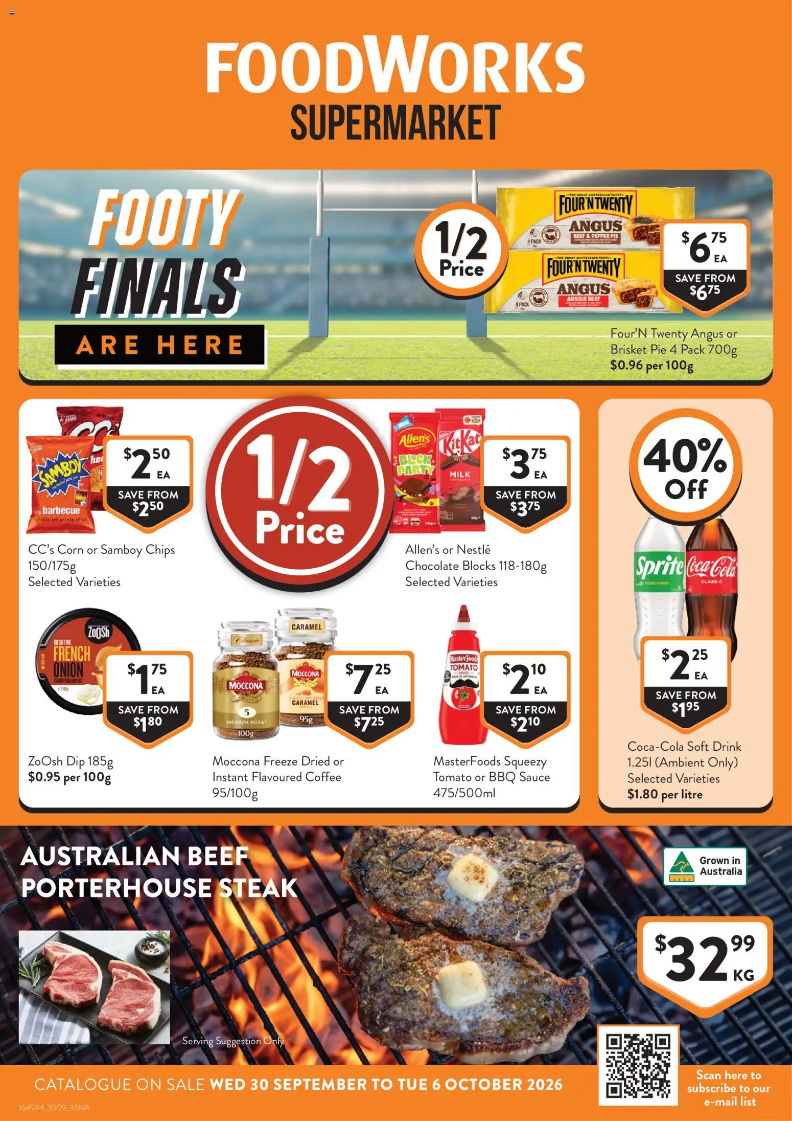 Foodworks catalogue - page 1- valid from 30/09/2026