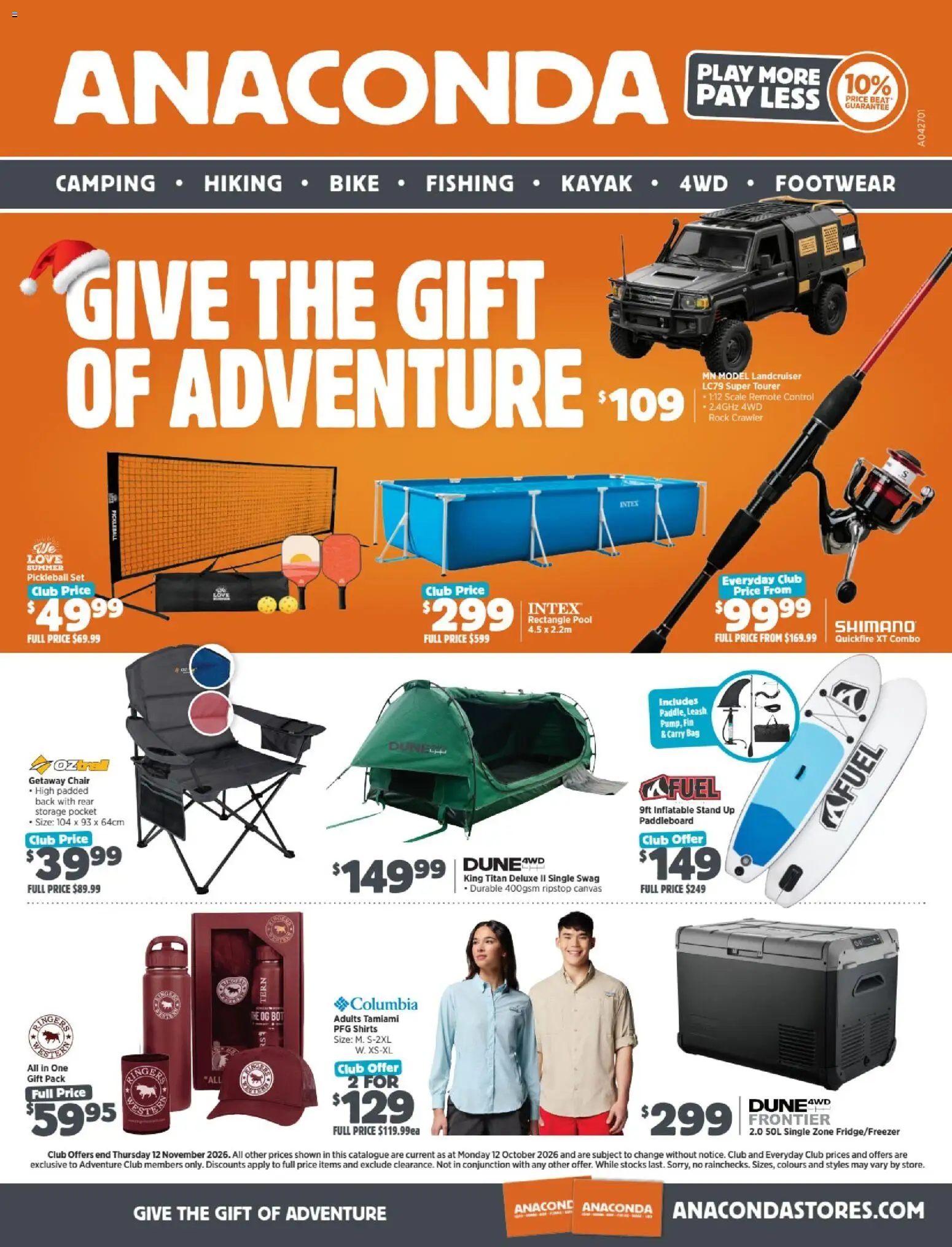 Anaconda catalogue - page 1- valid from 12/10/2026