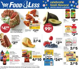 Preview Food 4 Less Weekly Ad valid from 09/30/2026