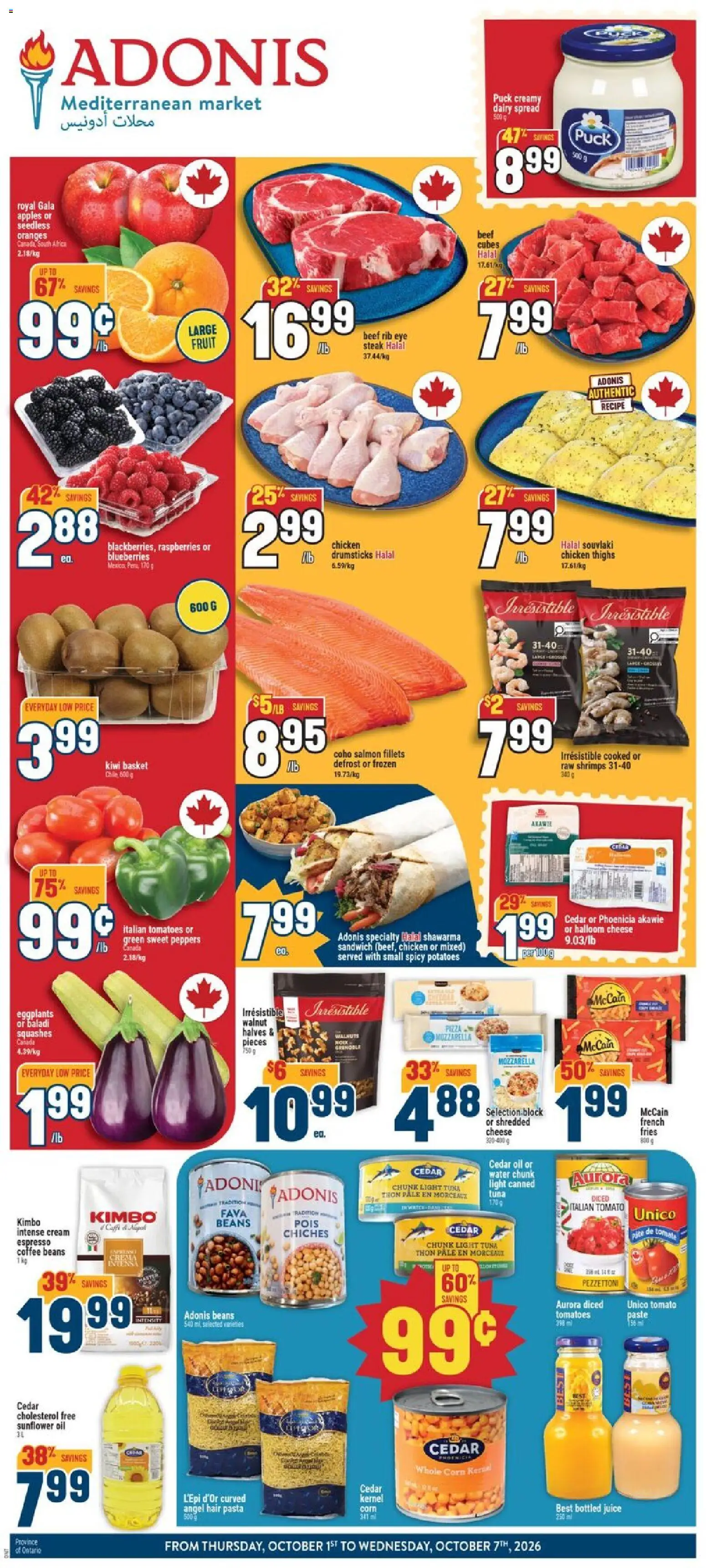 Adonis weekly flyer from Oct 1, 2026 ⇒ Online deals