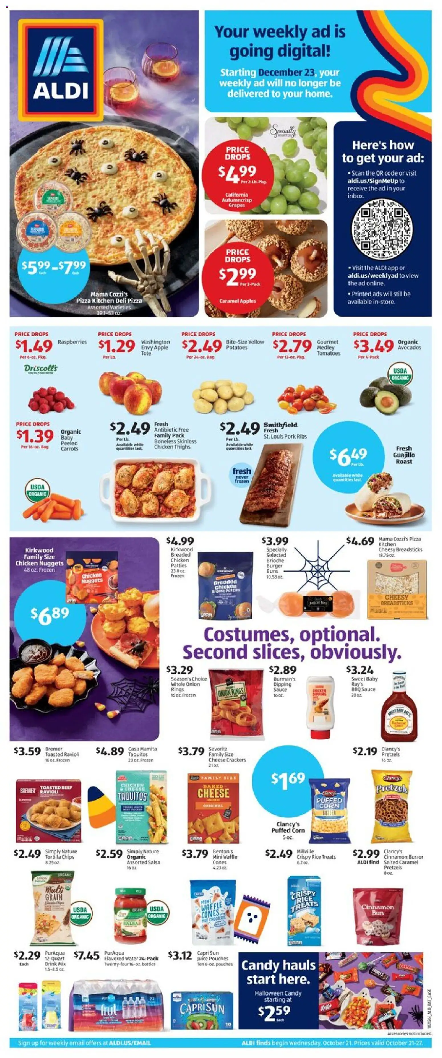 Aldi Weekly Ad - page 1- valid from 10/21/2026