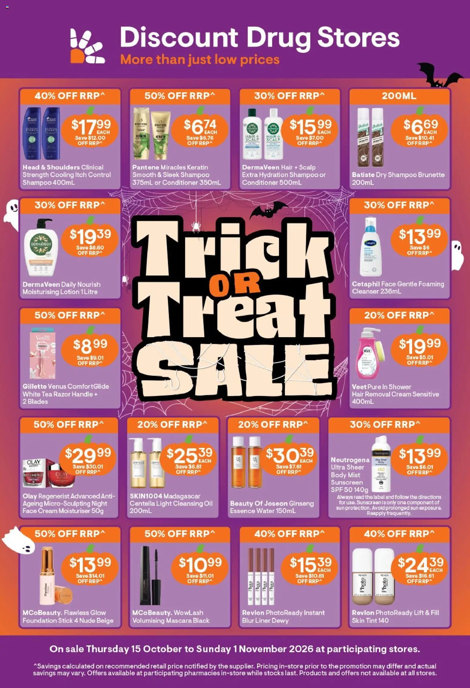 Discount Drug Stores catalogue - page 1- valid from 15/10/2026