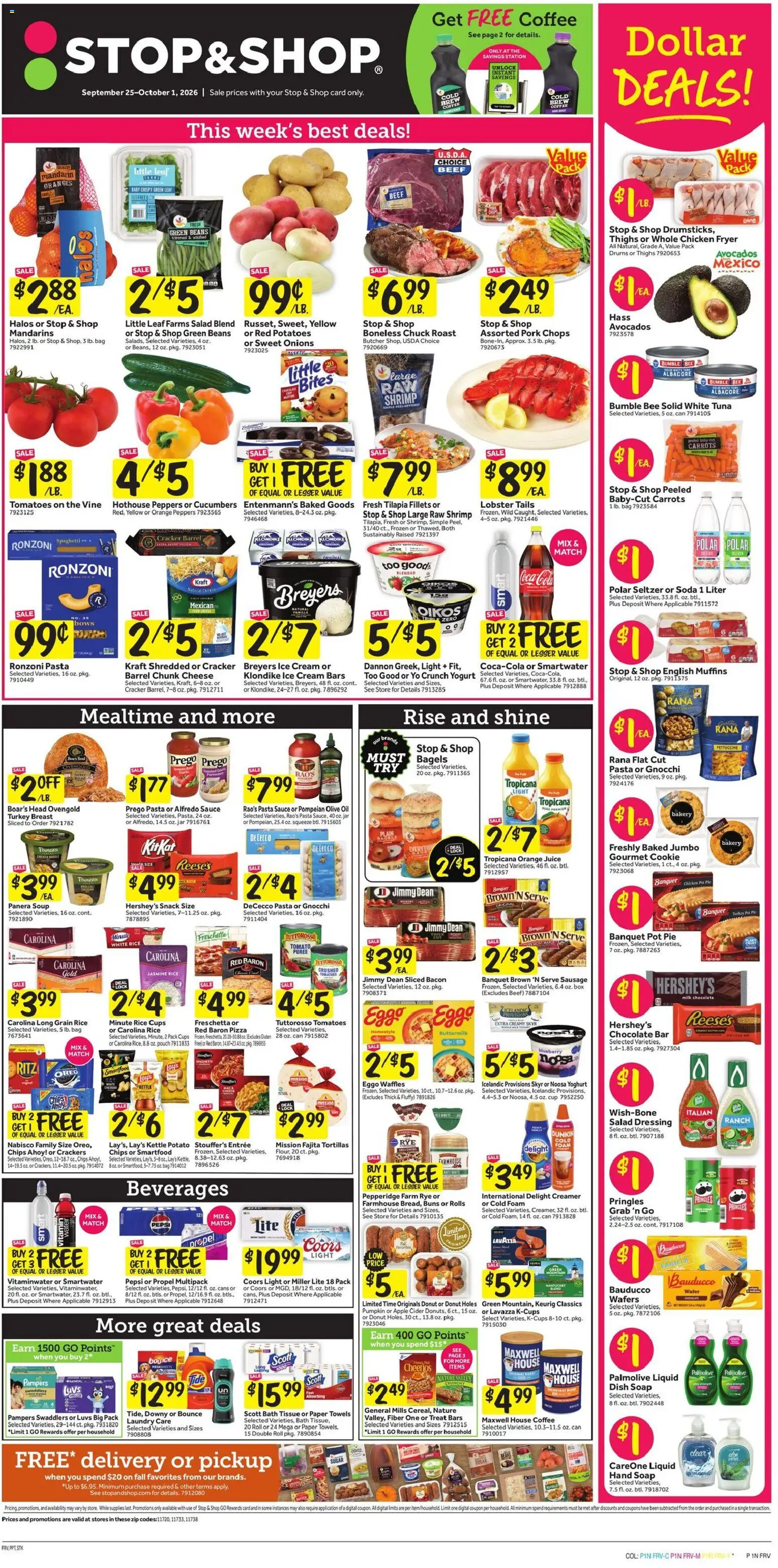 Stop & Shop Weekly Ad - page 1- valid from 09/25/2026