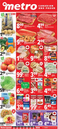 Preview Metro weekly flyer / circulaire valid from Sep 24, 2026