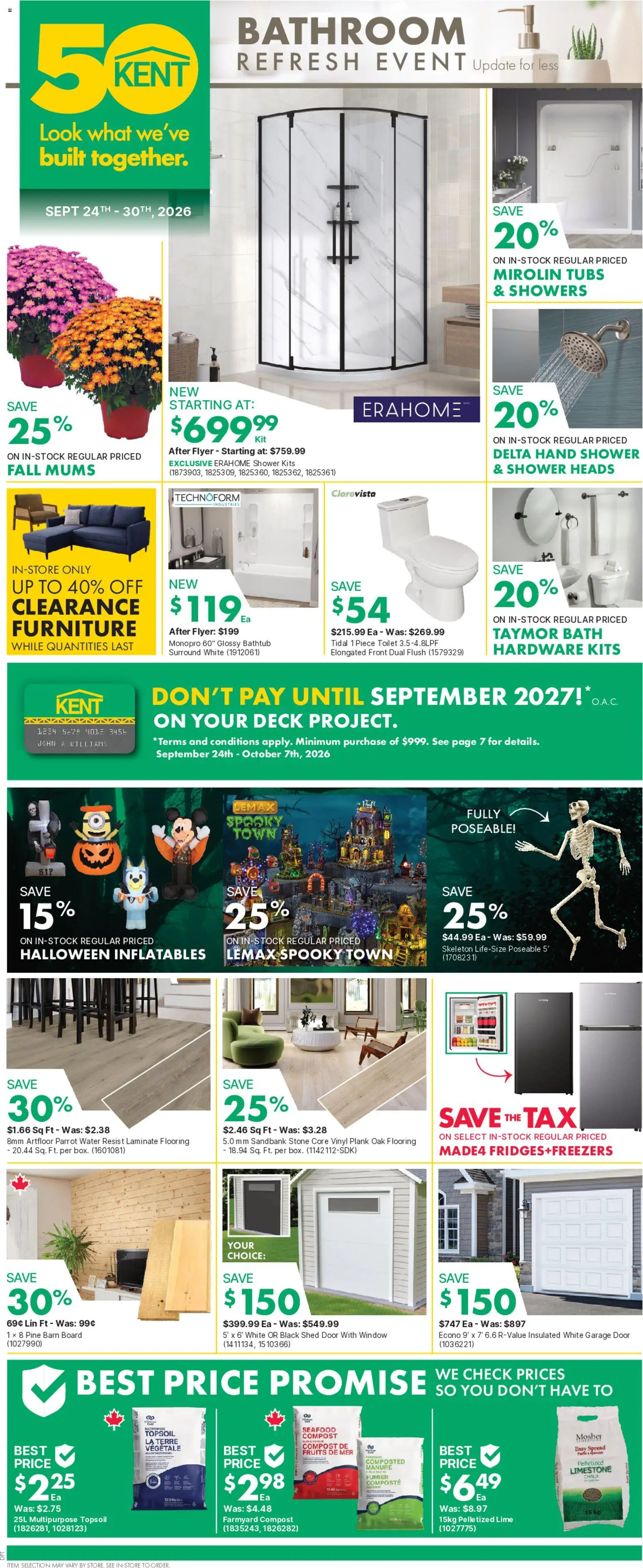 Kent weekly flyer / circulaire - page 1- valid from Sep 24, 2026