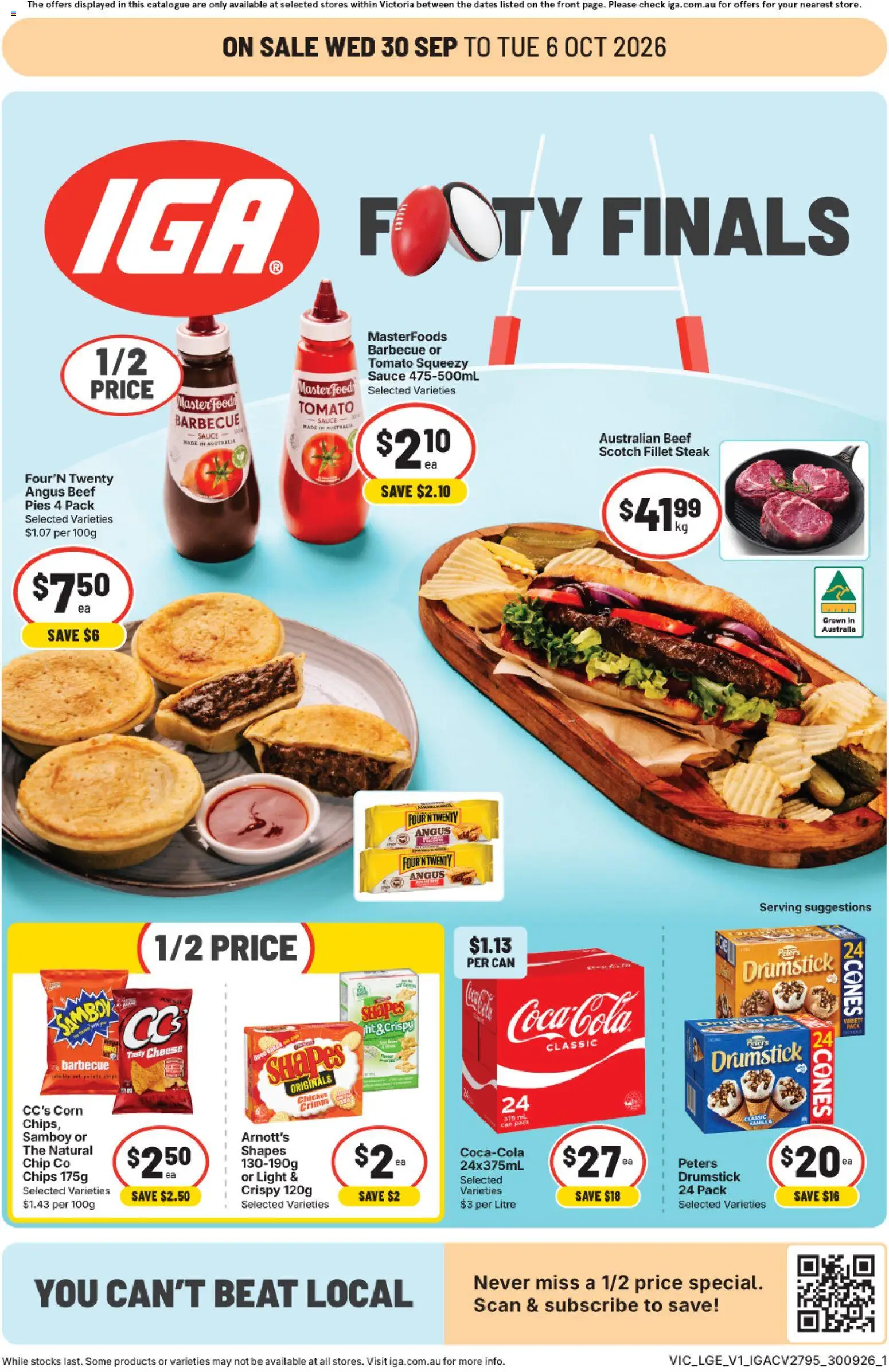 IGA catalogue - page 1- valid from 30/09/2026