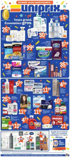 Preview Uniprix weekly flyer / circulaire valid from Sep 17, 2026