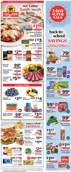 Preview ShopRite Weekly Ad valid from 09/13/2026