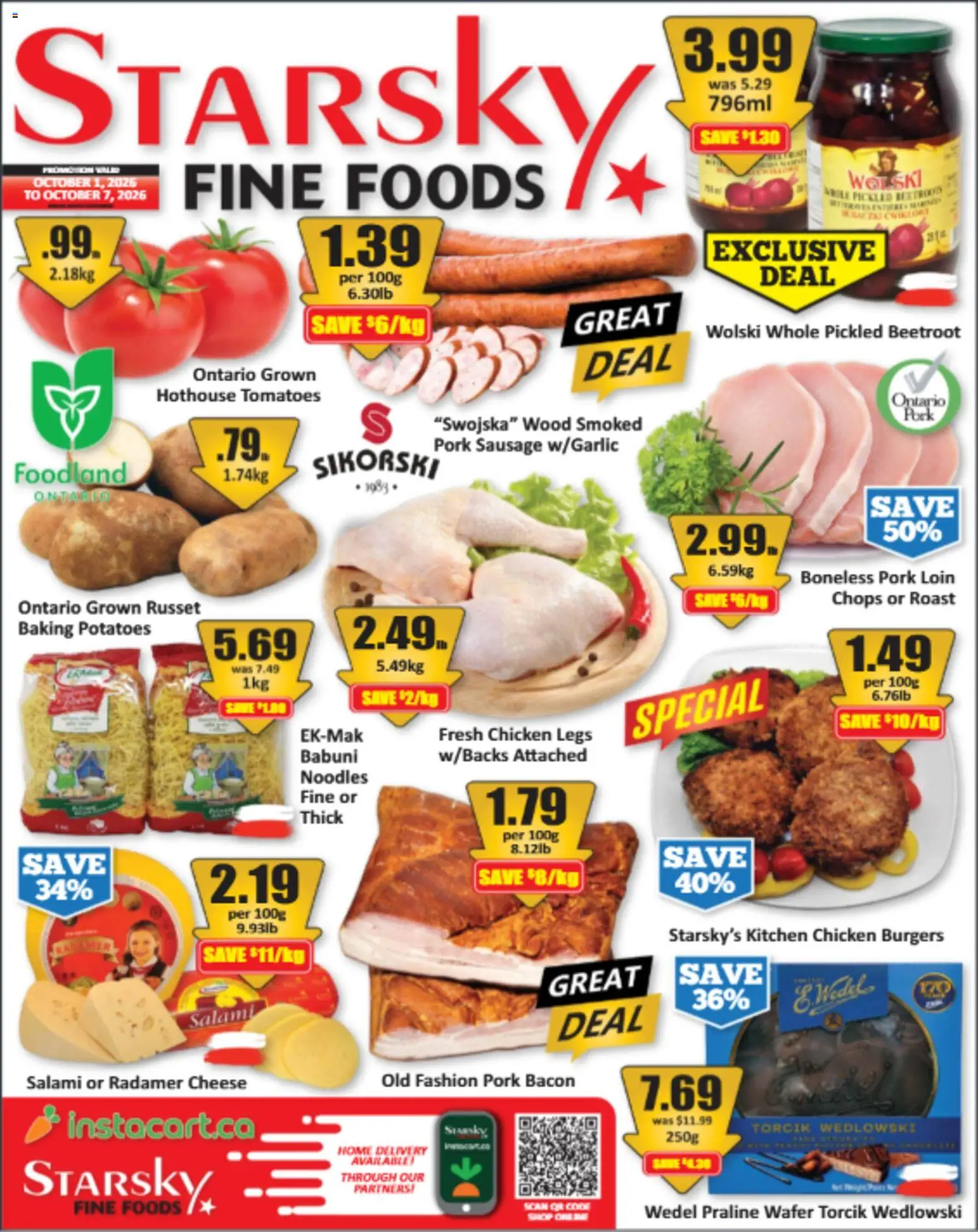 Starsky weekly flyer / circulaire - page 1- valid from Oct 1, 2026
