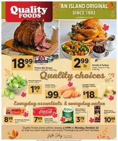 Preview Quality Foods weekly flyer / circulaire valid from Oct 8, 2026